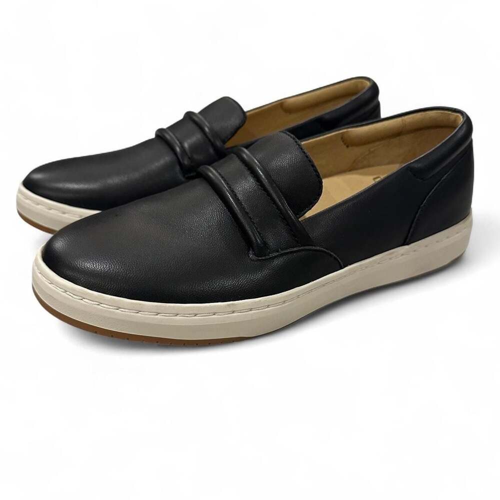 Dansko Josephine Black Nappa Leather Slip-On Loafers Women’s Size 7.5 / 38